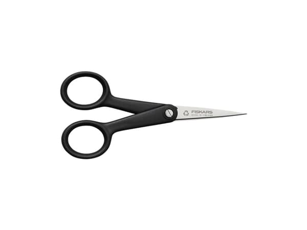 Fiskars 1074541, Voksen, Rett kutt, Single/enkelt, Sort, Rustfritt stål, Rustfritt stål, Universell