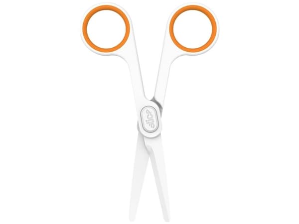 Slice 10544 Universalsaks Venstrehåndede, Højrehåndede 141 mm Hvid, Orange