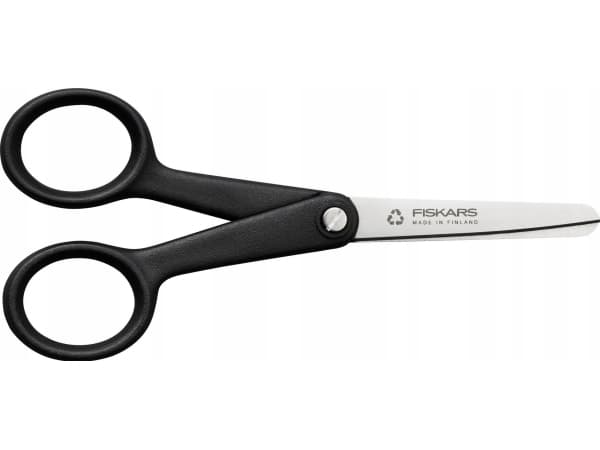 Fiskars 1074542, Voksen, Rett kutt, Single/enkelt, Sort, Rustfritt stål, Rustfritt stål, Universell