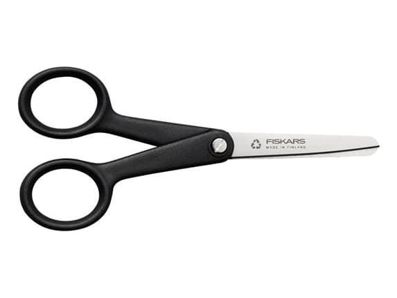 Fiskars 1074542, Voksen, Rett kutt, Single/enkelt, Sort, Rustfritt stål, Rustfritt stål, Universell
