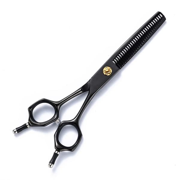 INF Ammattimaiset hiusten ohennussakset, musta Tooth scissors