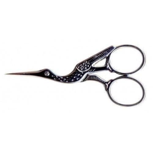 Locau Stork varmsmidd krom sax - Lady couture broderi 9 cm - Smidd i Frankrike