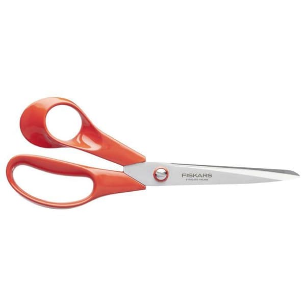 Vänsterhänt universalsax - Fiskars - 21 cm - Ergonomisk - Fleranvändning - Förbättrad synlighet
