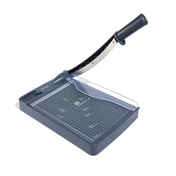 A4 Pappersskärare, Guillotine-stilblad, Bärbar design,Mörkgrå