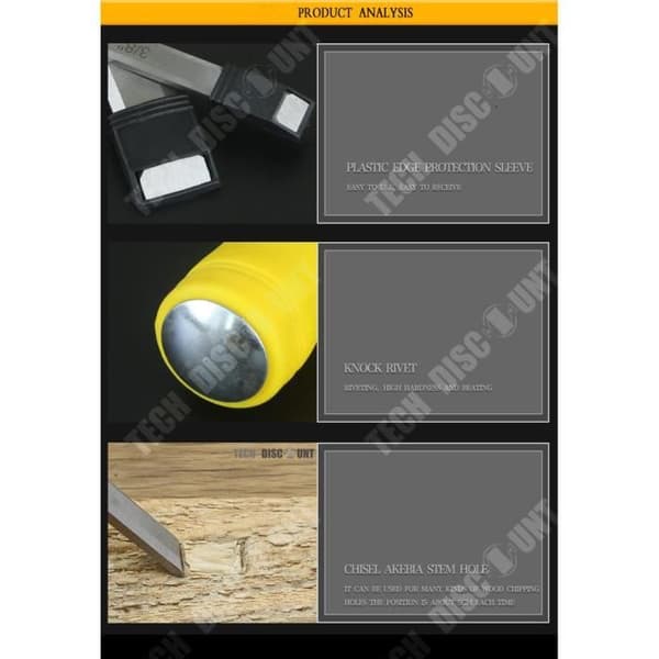 TD® Trämejslar Professionell Carver Carpenter Carving Snickeri Platt huvud Handarbetsverktyg Slipning Slipa