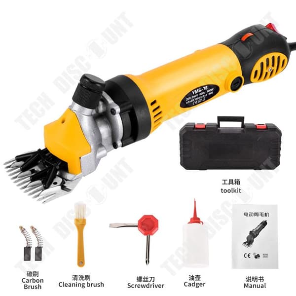 TD® Ullsax 890W 220V Får- och getsax Elektrisk ullsax Elektrisk skäggsax Fårsax