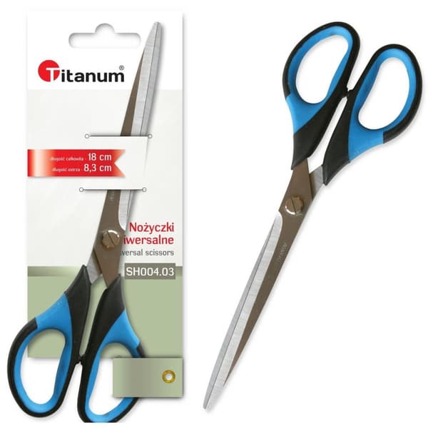 Ergonomisk saks 18 cm SH004 Titanum