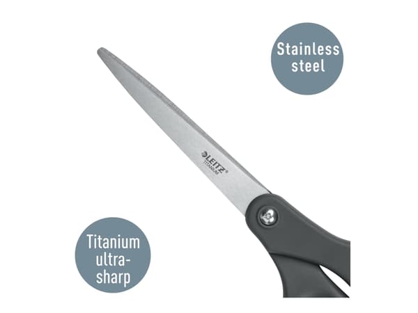 Leitz Titanium saks 205 mm Mørkegrå - (5 stk.)