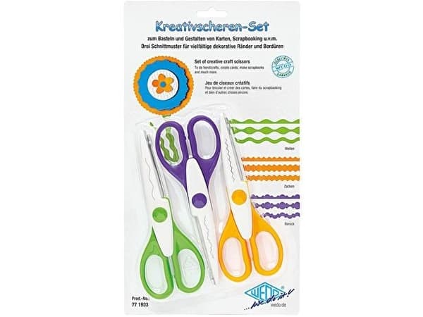 Wedo 77 1933, Voksen, Rett kutt, Sett, Flerfarget, Rustfritt stål, Universell