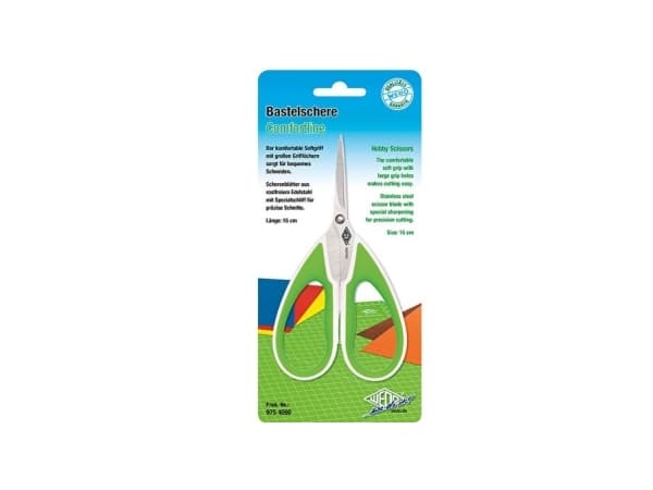 Wedo 975 4060, Vuxen, Rakt snitt, Single, Grön, Vit, Stål, Pysselsaxar