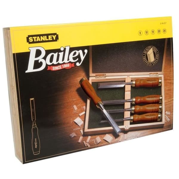 STANLEY trähandtag trämejsel set - 2-16-217 - Set med 5 delar