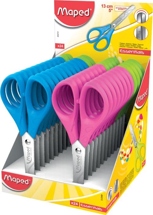 Sax - Essentials - 13 cm - Ergonomisk - Rostfritt stål - Plasthandtag