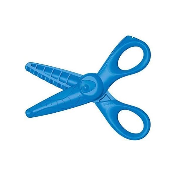 Maped - Set med 3 kreativa saxar KIDICRAFT 12 cm - 3 klippformer - Säkerhet - Runda spetsar - Plastblad - För barn -