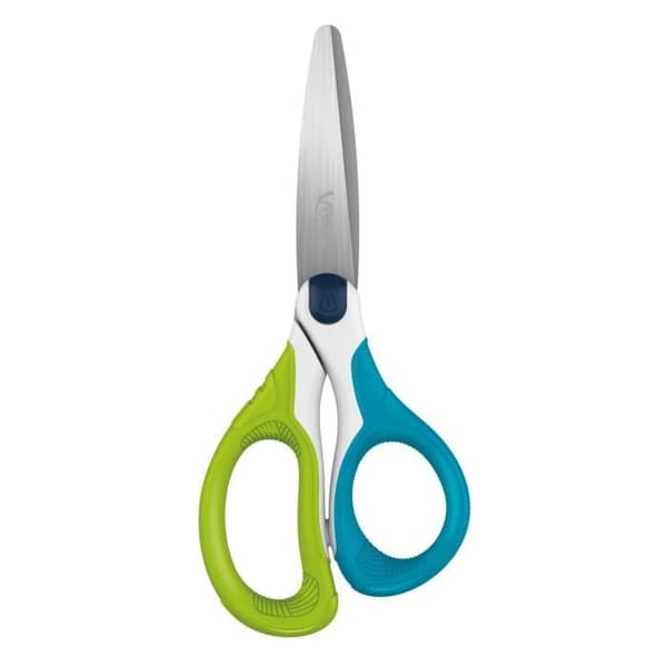 Maped - Sensoft asymmetrisk sax - Barnsax med mjuka ringar - Skolasax 13cm, från 4 år gammal - Färg grön