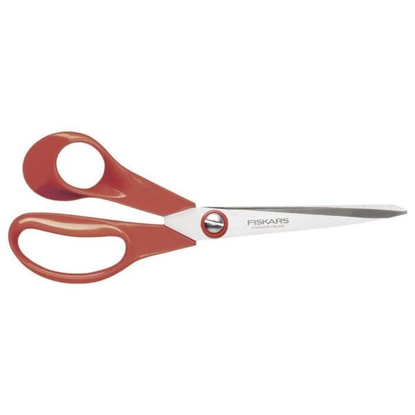 Vänsterhänt universalsax - Fiskars - 21 cm - Ergonomisk - Fleranvändning - Förbättrad synlighet