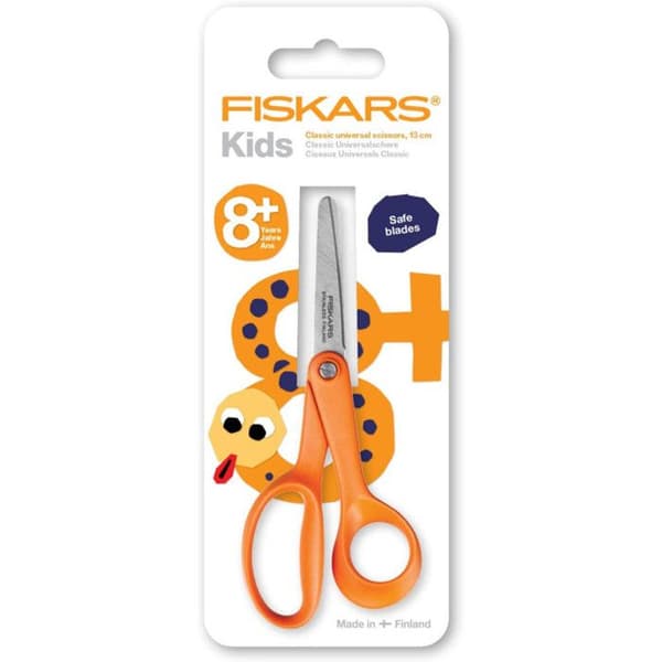 Sax - Fiskars - Klassiska högerhänta barn - Ergonomiska ringar - Runda spetsar