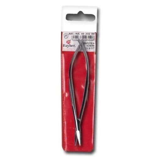 Rayher pincett för scrapbooking och broderi - Precisionsböjd sax 11,5 cm