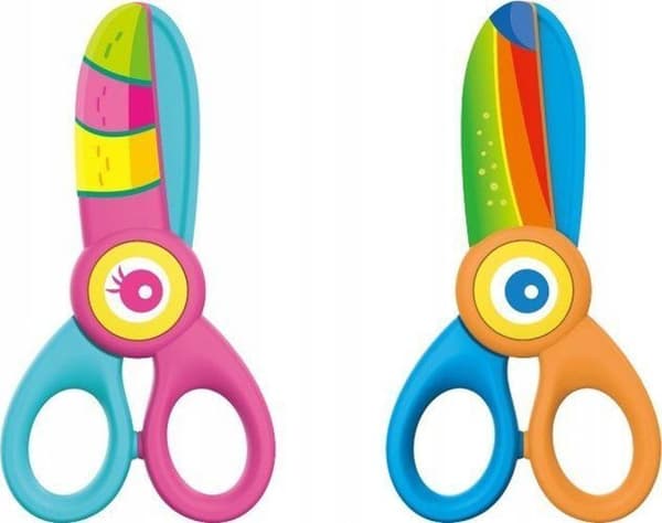 Ciseaux Keyroad - KR972812 - Skolcirklar, 5, Kiddy-cut, plast, blister, blandning av färger