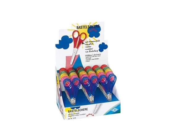 Wedo 73 30, Barn, Single, Blandade färger, Rostfritt stål, Pysselsaxar, 13 cm