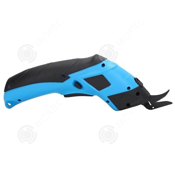 INN Elektriska saxar 2000mAh 220V USB-port bärbar klippmaskin för att klippa tyg, kartong, mattor och läder blå