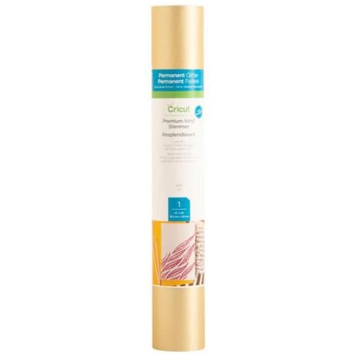 Cricut Premium Vinyl - Shimmer Gold - 30,5 x 122 cm