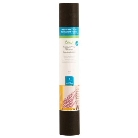 Cricut Premium Vinyl - Shimmer Black - 30,5 x 122 cm