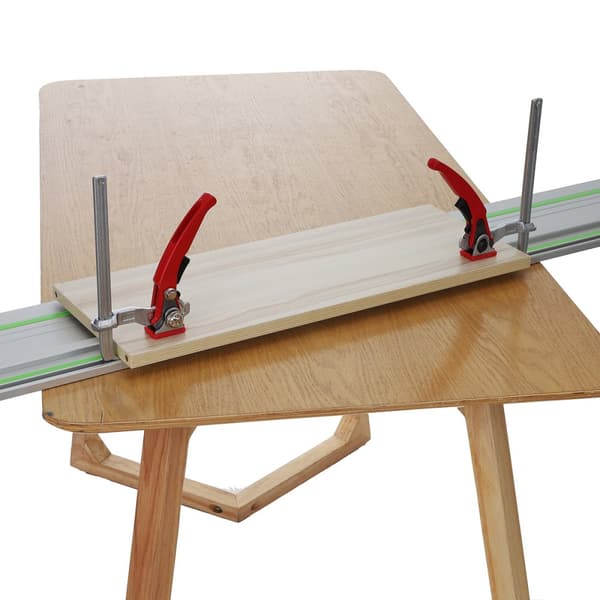 2 STK Uppgradering av legerat stål med snabbspärrspårsåg Styrskena klämma MFT klämma för MFT bord och styrskena system träbearbetningsklämma