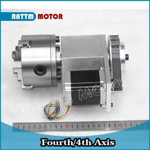 CNC Router Kit, 3-Backe Chuck, 4. Akse Rotation