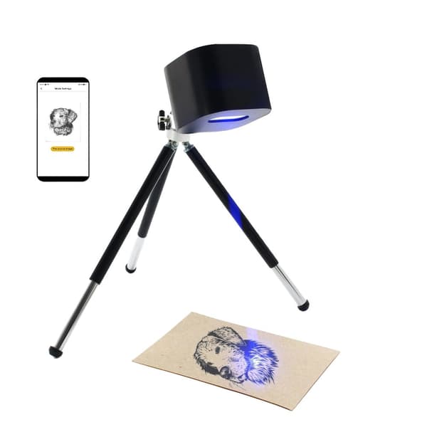 Mini Lasergravering Maskine, 1.6W Effekt, Bluetooth Forbindelse