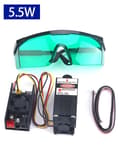 Miniatyrbillede 2 af 2: Lasergravering maskine, 20W effekt, beskyttelsesbriller, 5,5W laserhoved