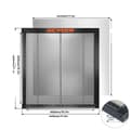 Miniatyrbillede 1 af 2: Laser Honningkagebord, Helmetal Struktur, Hurtig Varmeafledning,440X440mm