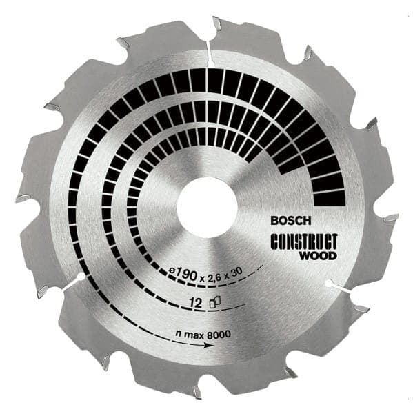 BOSCH RUNDSAV I TRÆ 190x2,6x30x12z