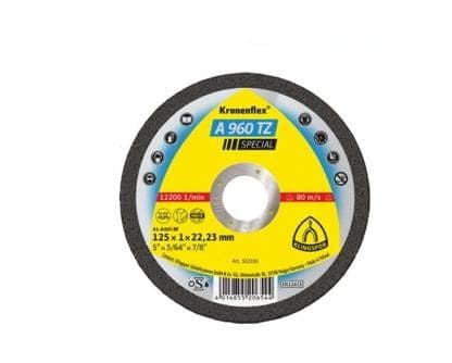 KLINGSPOR METALSKÆRESKIVE 125 mm x 1,0 mm x 22,2 mm A960 TZ Special