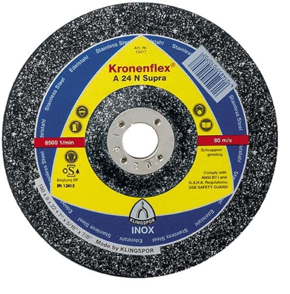 KLINGSPOR METAL SLIPEPISKE 125 mm x 6,0 mm x 22,2 mm A24N Supra INOX