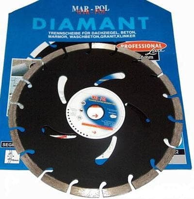 MAR-POL DIAM. 350x25,4x10 SEG. SORT/MP