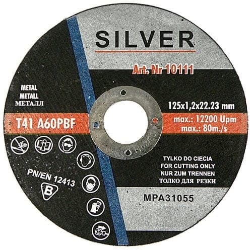 METALSKÆRESKIVE 125 x 1,2 x 22,2 mm