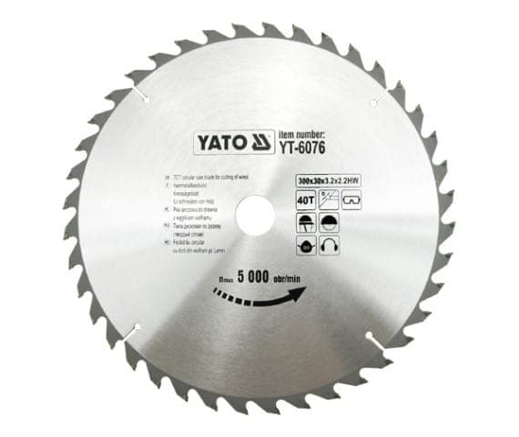 YATO RUNDSAV WIDIA 300x30mm 40-TÆNDET 6076