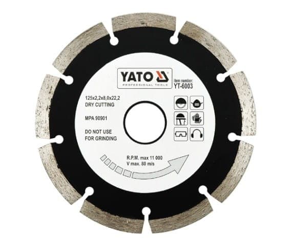 YATO SEGMENTOITU TIMANTTITERÄ 125 x 22,2 mm 6003