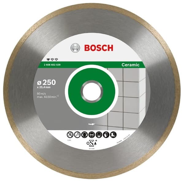 BOSCH TIMANTTITERÄ 250x25.4 TÄYSKERAAMINEN