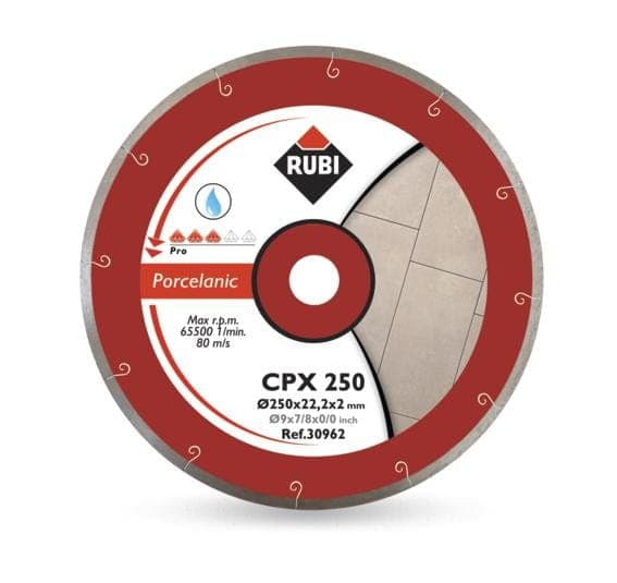 RUBI DIAMANTKLING CPX 250 x 25,4 mm PRO, TIL PORCELÆNSFLISER