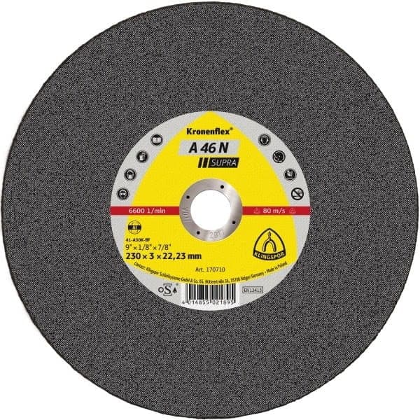 KLINGSPOR ALUMINIUMSKÆRESKIVE 230 mm x 3,0 mm x 22,2 mm A46N Supra