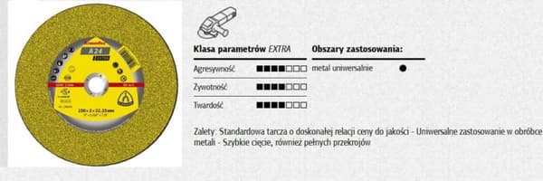 KLINGSPOR METALLILEIKKAUSLAIKKA 125 mm x 3,2 mm x 22,2 mm A24 Extra