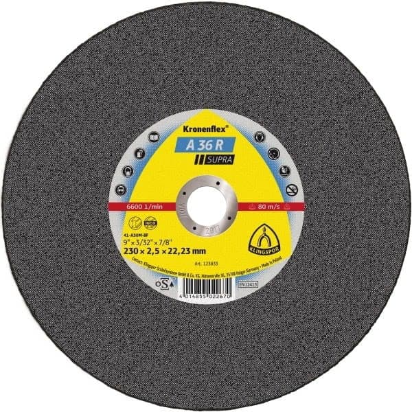 KLINGSPOR METALSKÆRESKIVE 125 mm x 2,0 mm x 22,2 mm A36R Supra INOX