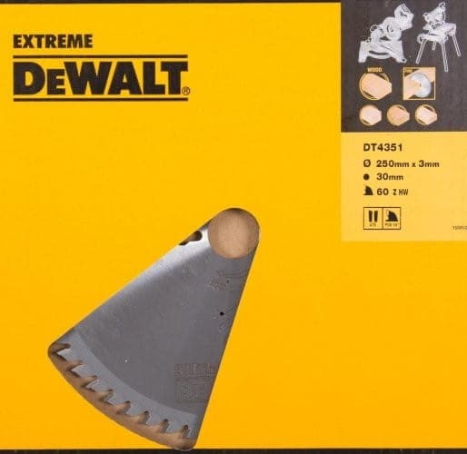 DEWALT-laikkasaha 250x30mmx60z