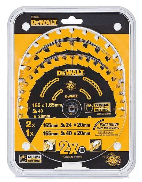 DEWALT RUNDSAV EX SÆT 3 DEEL.