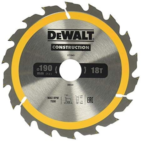 DEWALT SKIVESAV 190x30mmx24z