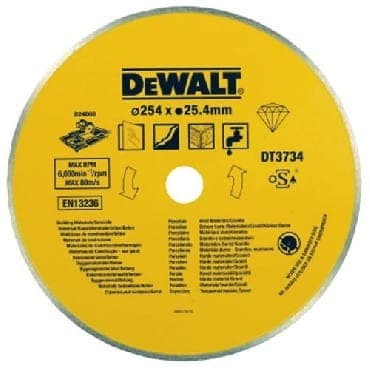 DEWALT FULD DIAMANTSKIVE 250x1,6x25,4mm STEN, GRANIT