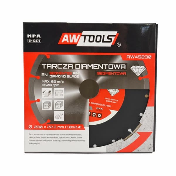 AWTOOLS DIAMANTBLAD 230x22.2 / SEGMENTERAD