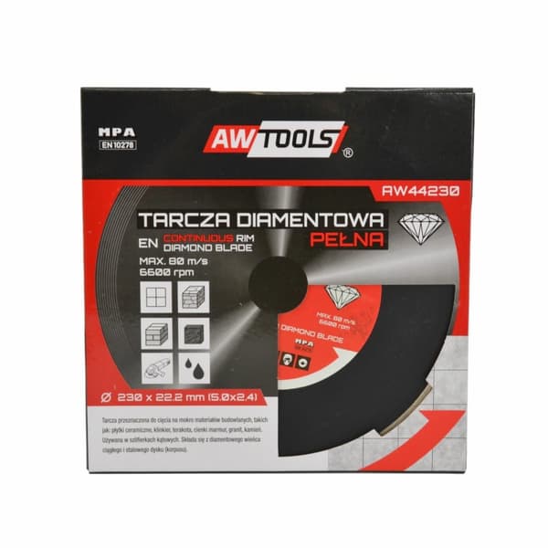 AWTOOLS DIAMANTBLAD 230x22.2 / FULD