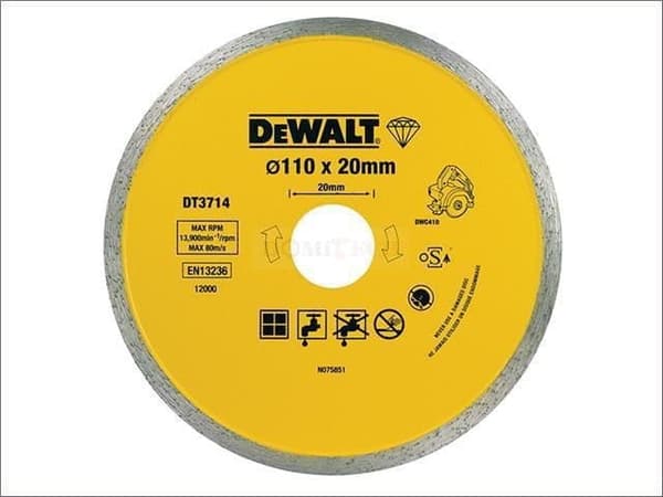 DEWALT HALKAISIJALKA 110 mm x 20 mm DT3714